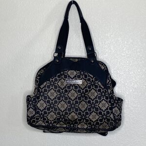 Petunia Pickle Bottom Black/Gray Printed Diaper Bag/Backpack OS